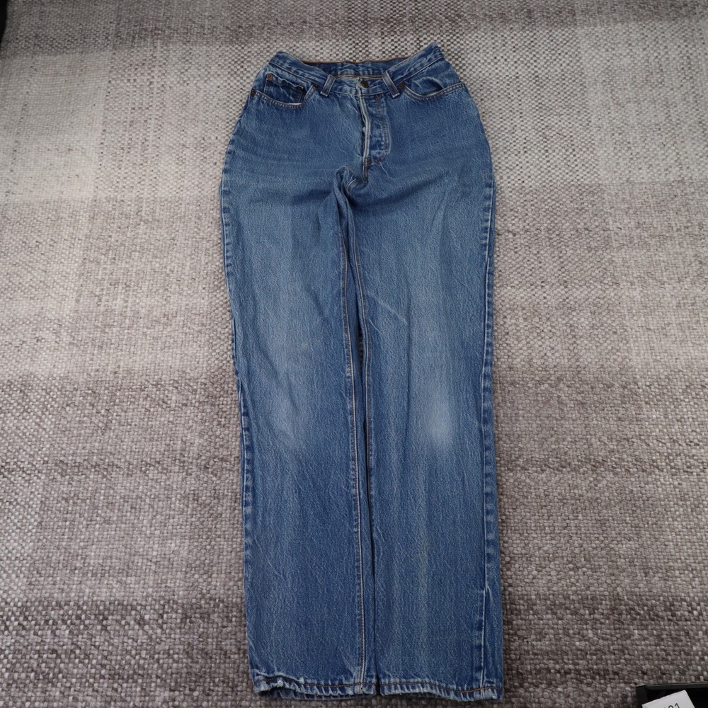 Levi's 501 Jeans Womens 26 Blue Good Vintage High Rise Straight Leg USA Made